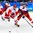 GANGNEUNG, SOUTH KOREA - FEBRUARY 23: Olympic Athletes from Russia's Ilya Kovalchuk #71 chases down a loose puck with Czech Republic's Roman Cervenka #10 during semifinal round action at the PyeongChang 2018 Olympic Winter Games. (Photo by Andrea Cardin/HHOF-IIHF Images)

